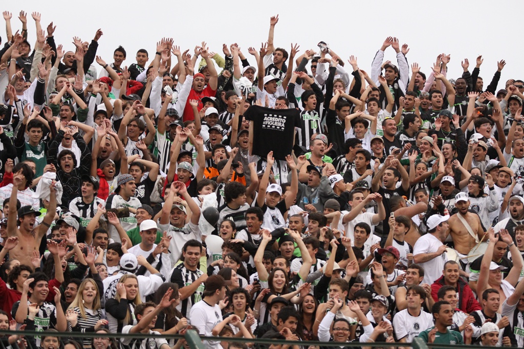 Supporters with banner